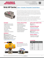 VALVE &amp; ACTUATOR, PNEUMATIC COAXIAL VALVES
